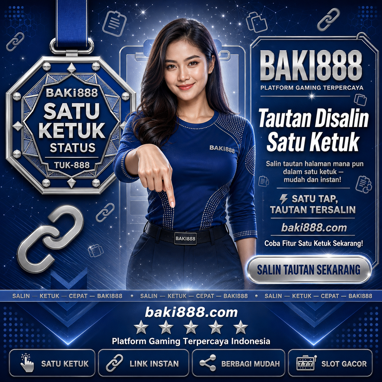 Baki888 / Tautan Halaman Dapat Disalin Hanya Dengan Satu Ketuk